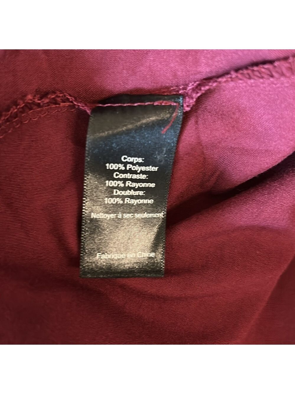 ASTR the Label cranberry lace spaghetti strap tea length dress size S - Picture 14 of 14